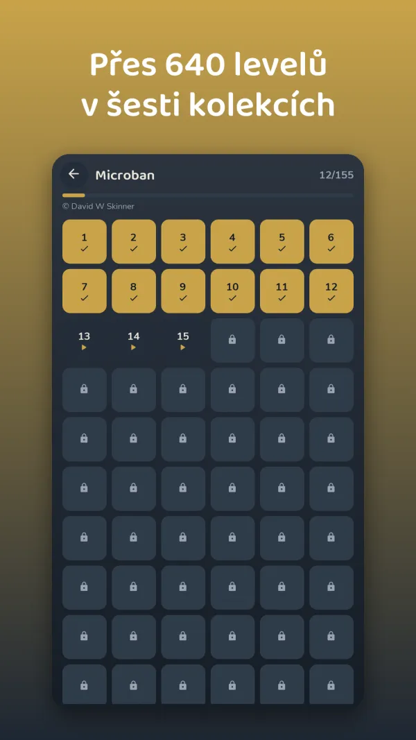 Přes 640 levelů v šesti kolekcích